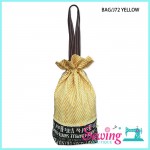 DRAWSTRING BAG - BAG/J72 GREEN & YELLOW